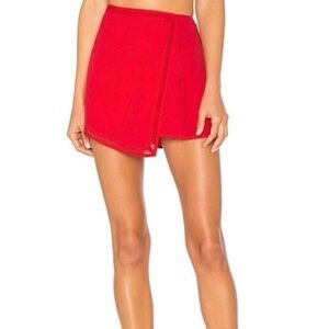 Lovers + Friends Stargazer Skort in Red XS